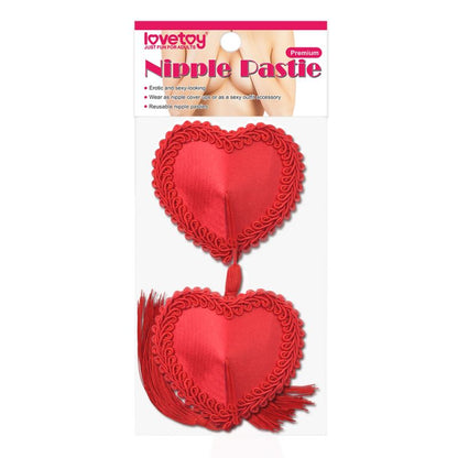 Reusable Red Heart Tassels Nipple Pasties  - Club X