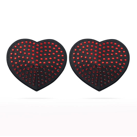 Reusable Red Diamond Heart Nipple Pasties Default Title - Club X