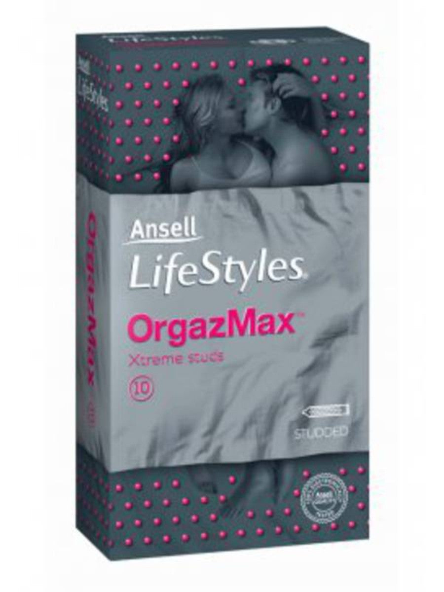 Ansell Orgazmax Condoms 10 Pack  - Club X