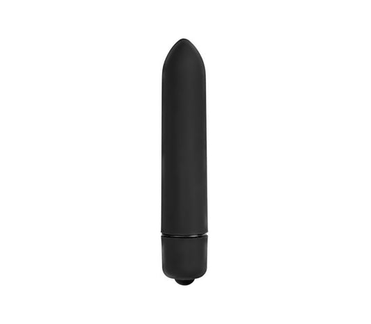 BUL001-10 Speed Bullet w/ 7 Functions Vibrator Black - Club X