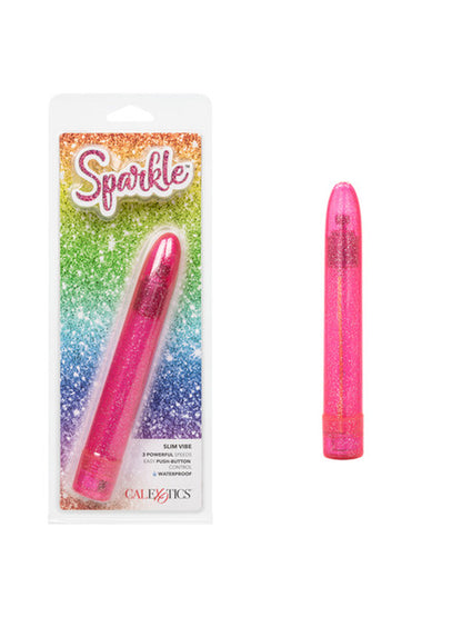 Sparkle Slim Vibe Massager Vibrator Pink - Club X