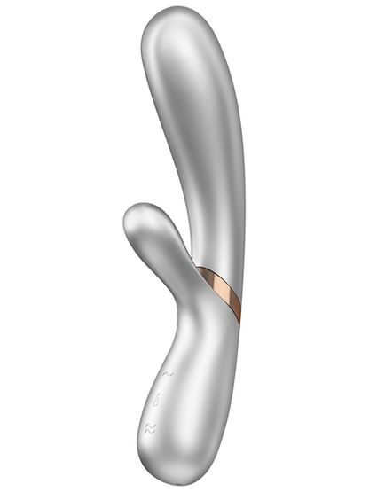 Satisfyer Hot Lover Silver/Champagne Incl. Bluetooth And App Rabbit Vibrator  - Club X