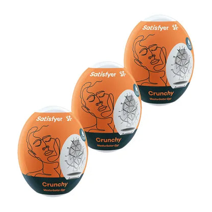 Satisfyer Masturbator Eggs 3-Pack Crunchy - Club X