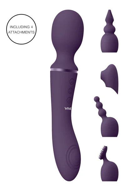 Nami Dual Sided Massage Wand Stimulator Vibrator Purple - Club X