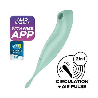 Satisfyer Twirling Pro+ App Control  Vibrator - Dark Red  - Club X