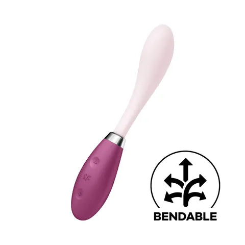 Satisfyer G-Spot Flex 3 Vibrator - Grey  - Club X