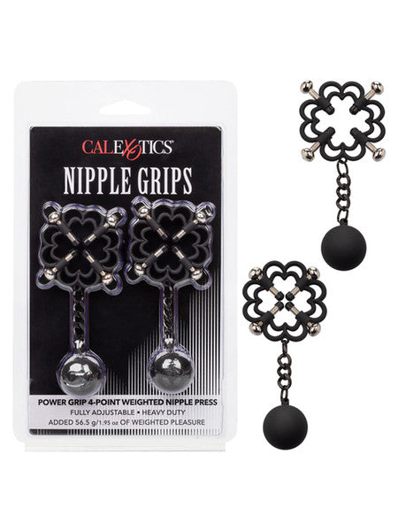 Nipple Grips Power Grip 4-Point Weighted Nipple Press  - Club X