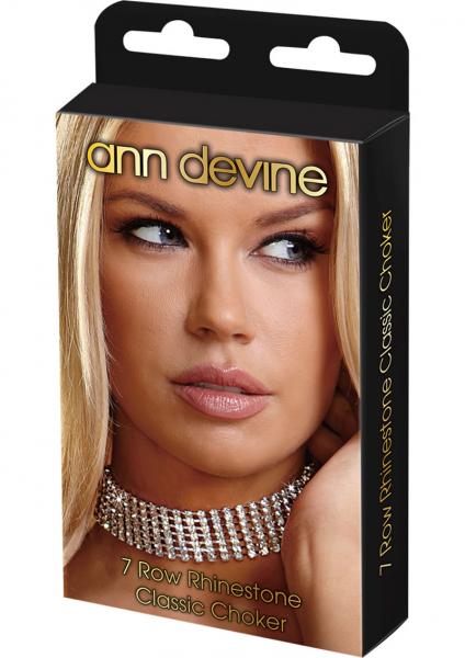 Ann Devine 7 Row Rhinestone Clasic Choker  - Club X