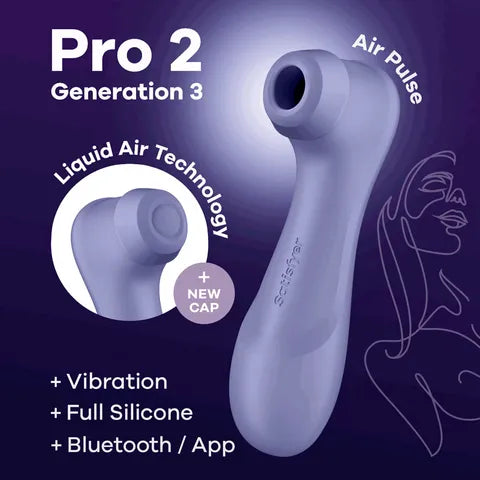 Satisfyer Pro 2 Generation 3 With App Control Powerful Vibrator  - Club X