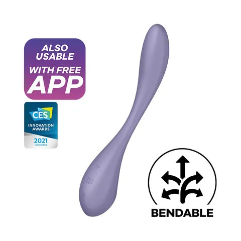 Satisfyer G-Spot Flex 5 - Lilac App Control Multivibrator  - Club X