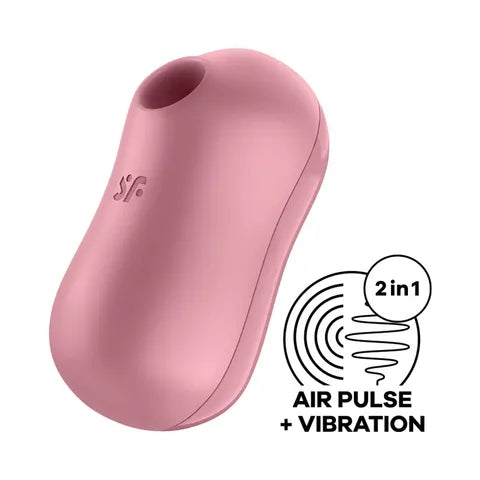 Satisfyer Cotton Candy Air Pulse - Light Red  - Club X