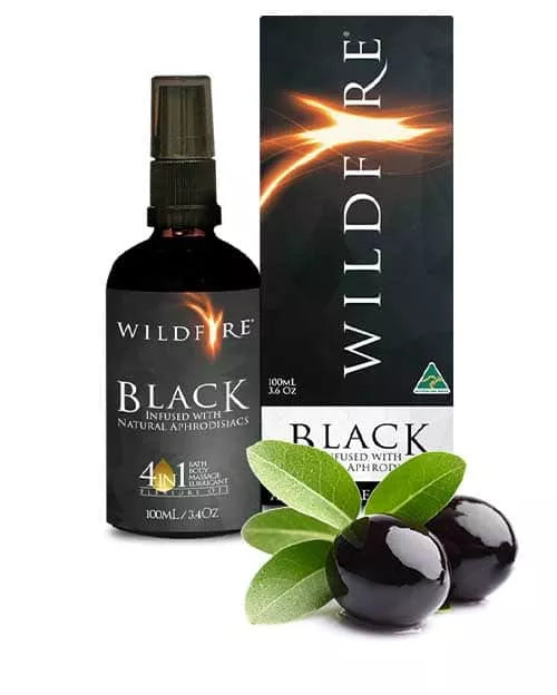 Wildfire Black 100ml 4-in-1 Sensual Massage Oil  - Club X