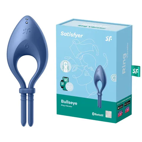 Satisfyer Bullseye Lasso Ring App Control Blue - Club X