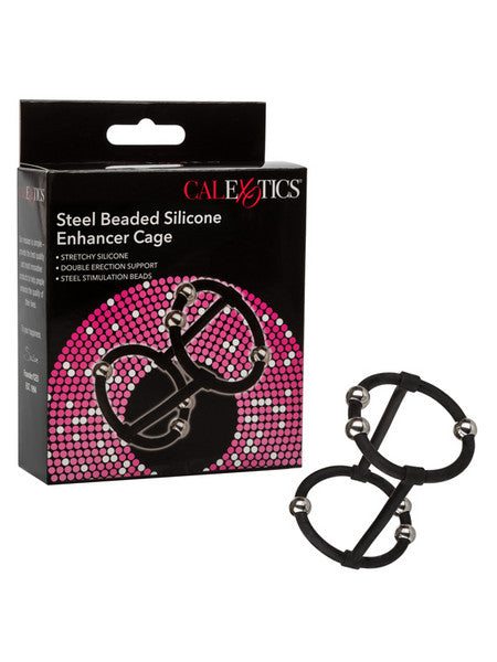 Steel Beaded Silicone Enhancer Cage  - Club X