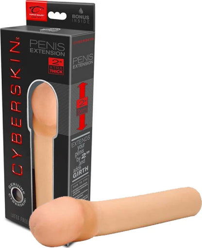2" Xtra Thick Penis Extension (Flesh)  - Club X
