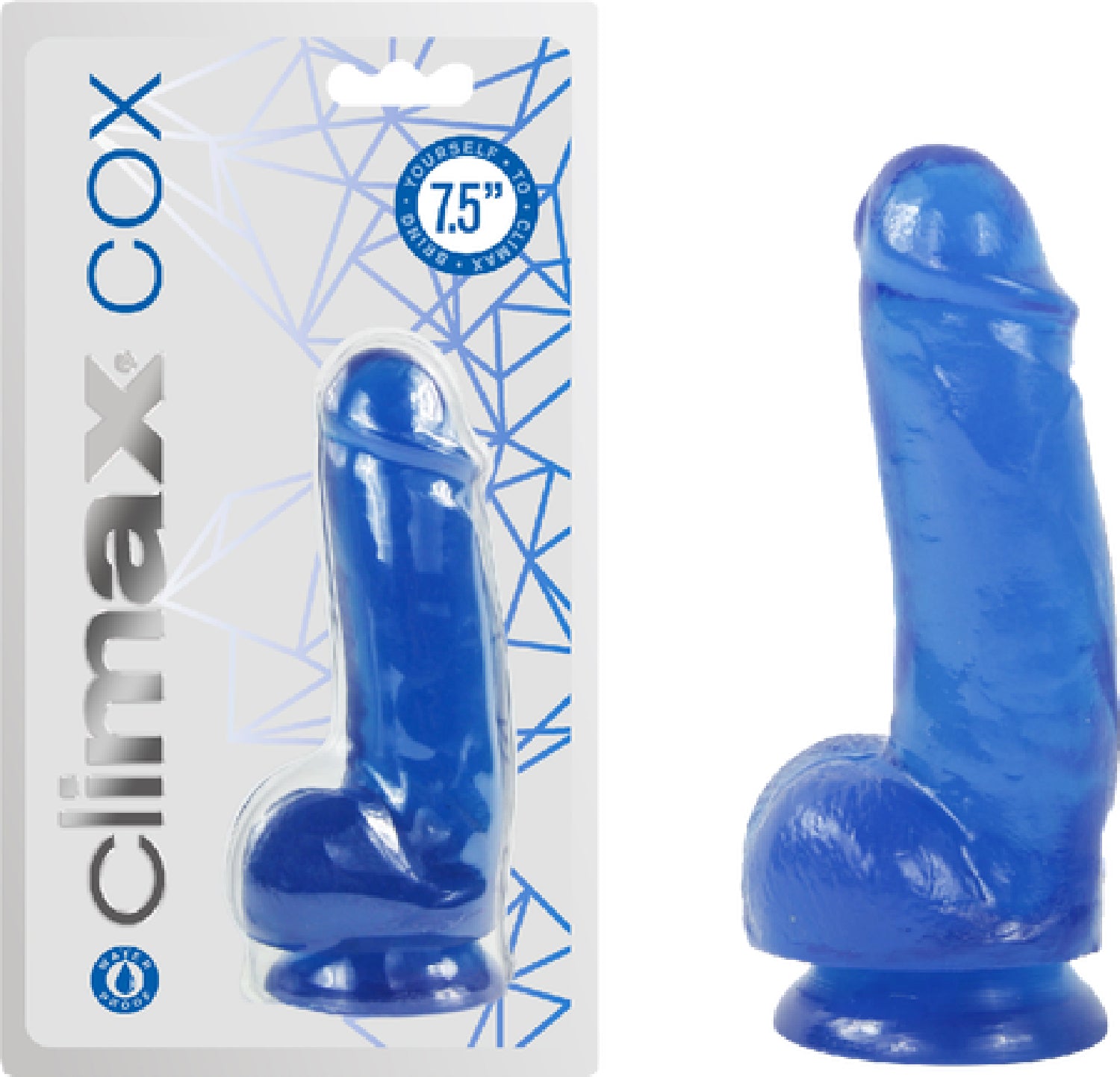 Cox 7.5" Colossal Cock (Bawdy Blue)  - Club X