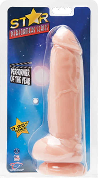 Star Performer Of The Year 9.25" Realistic Cock with Suction Cup  - Club X