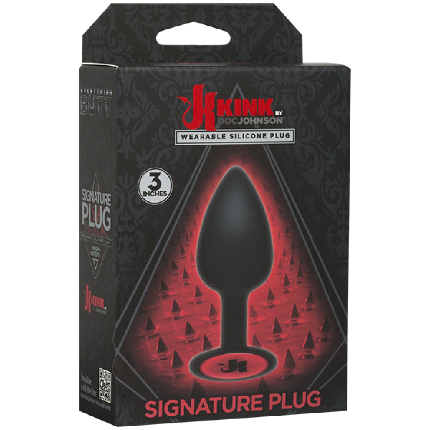 Kink Signature Premium Silicone Plug - 3" (Black) Default Title - Club X