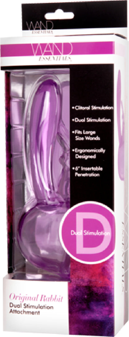 Original Rabbit Dual Stimulation Wand Attachment (Lavender)  - Club X