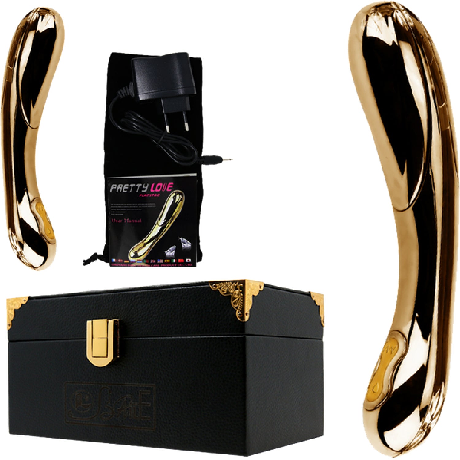 24K Gold Rechargeable Vibrator  - Club X
