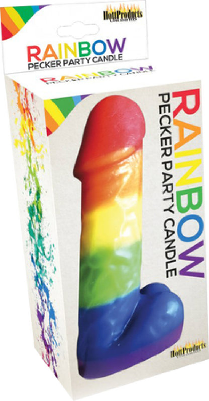Rainbow Pecker Party Candle  - Club X