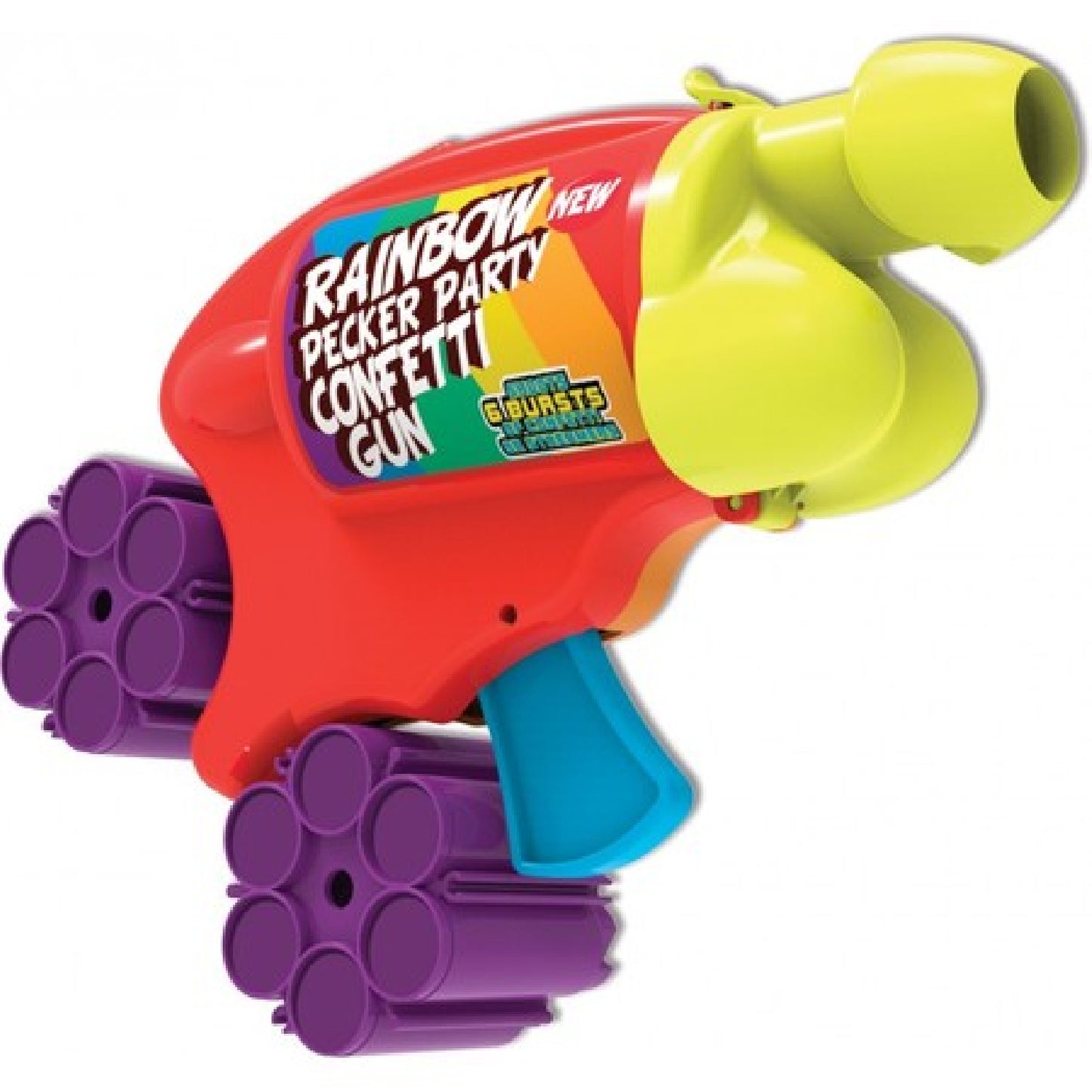 Rainbow Pecker Party Confetti Gun  - Club X
