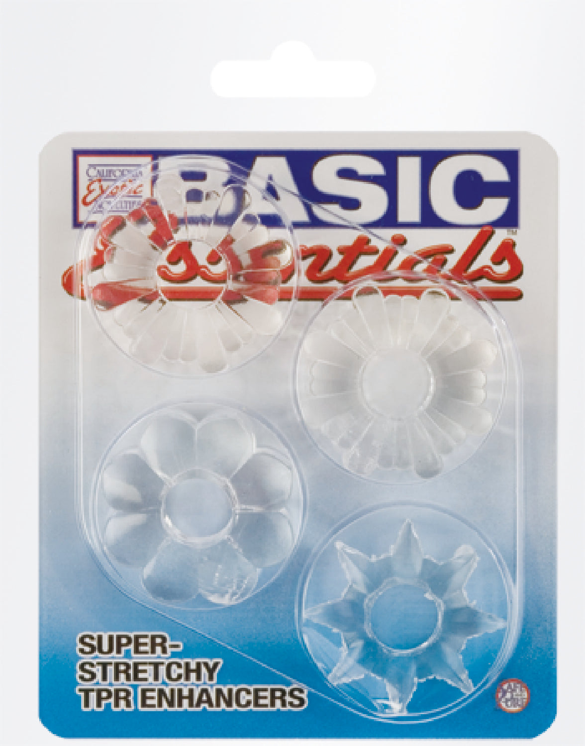 Basic Essentials -Super Stretchy Tpr Enhancers - (Clear)  - Club X