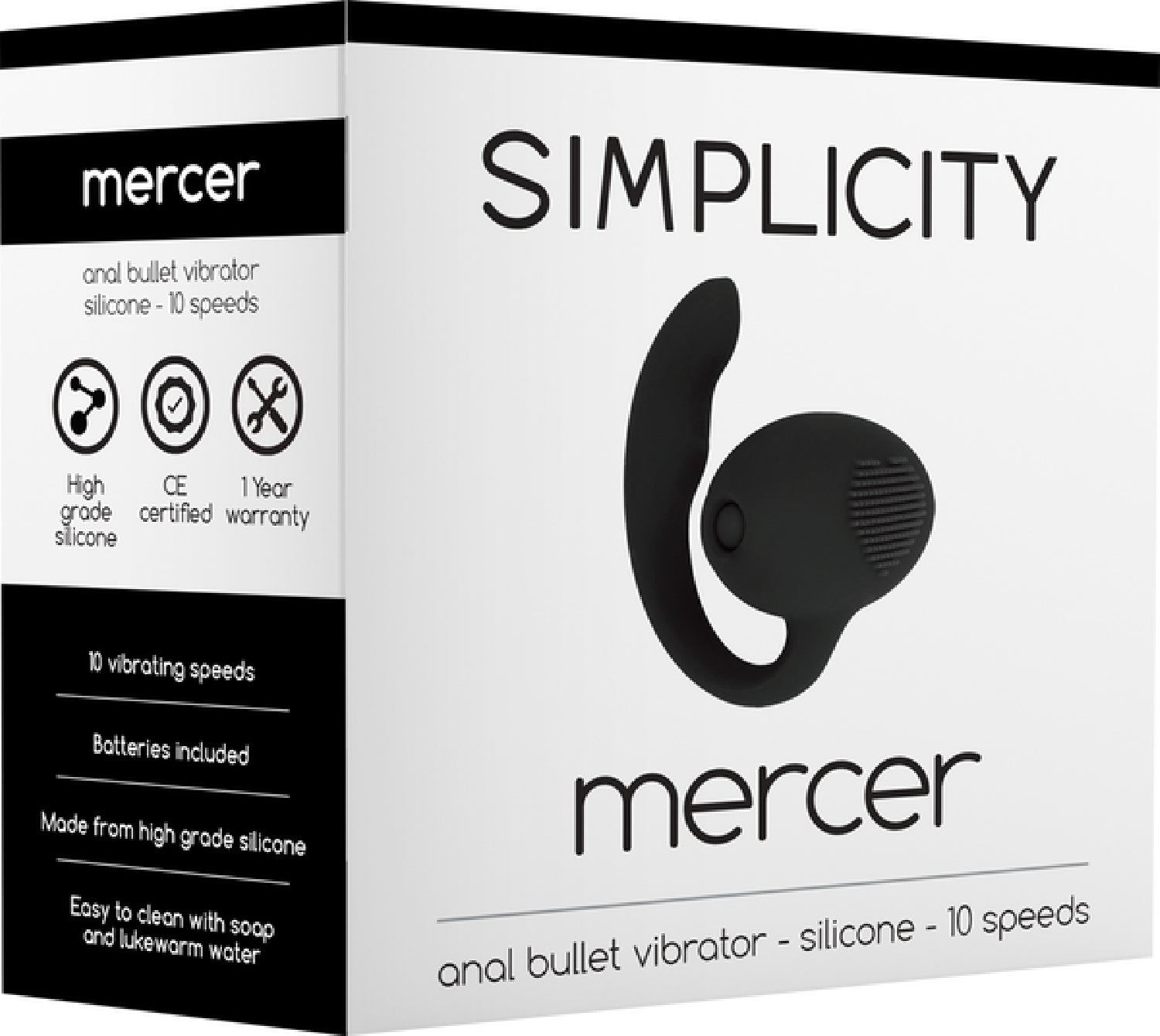 Simplicity Mercer Anal Bullet Vibrator  - Club X