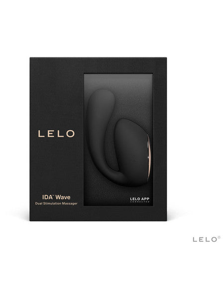 Lelo Ida Wave Powerful Vibrator Stimulator Massager Ultimate Comfort Body Safe Silicone - Black  - Club X