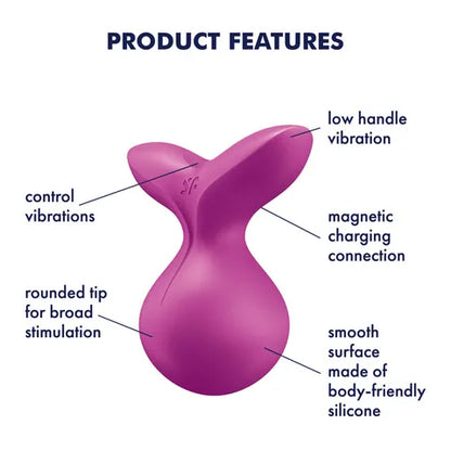 Satisfyer Viva La Vulva 3 Vibrator Stimulator - Mint  - Club X