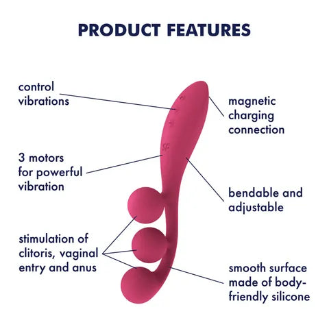 Satisfyer Tri Ball 1 Stimulator Vibrator  - Club X
