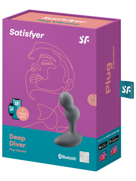 Satisfyer Deep Diver Connect App Anal Vibrator Stimulator  - Club X