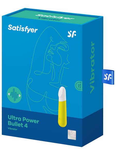 Satisfyer Ultra Power Bullet 4 Yellow Powerful Vibrator  - Club X