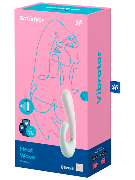 Satisfyer Heat Wave Connect App Mauve Vibrator Stimulator - Mauve  - Club X