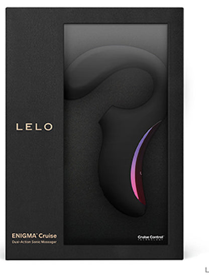 Lelo Enigma Cruise Dual Stimulator Powerful Intense Vibrations Sonic Massager - Black  - Club X
