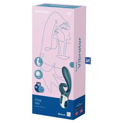 Satisfyer Hug Me Rabbit Vibe App Control - Turquoise  - Club X