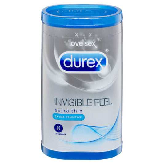 Invisible Feel Condoms Extra Thin Extra Sensitive 8 Pack Default Title - Club X