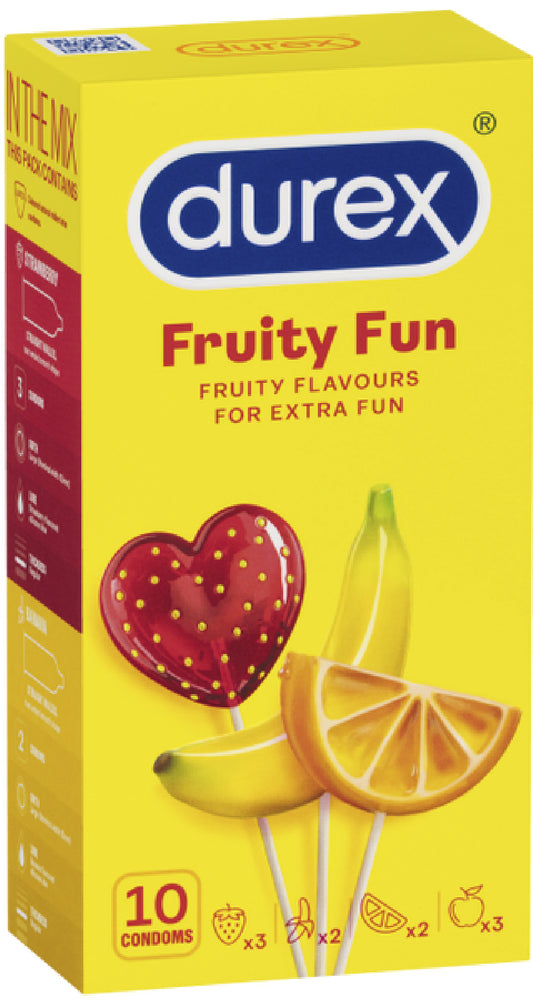 Fruity Fun Flavoured Condoms 10pk Default Title - Club X