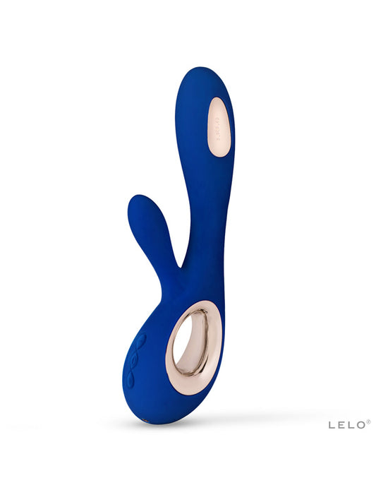 Lelo Soraya Wave Rabbit Vibrator Midnight Blue - Club X