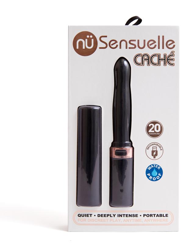 Nu Sensuelle Cache Rechargeable Covered Vibe Black - Club X