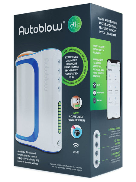 Autoblow A.I. Plus Machine (Includes 1 Mouth Sleeve)  - Club X