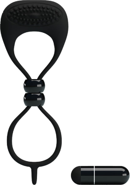 Pretty Love Locker Cockring (Black)  - Club X