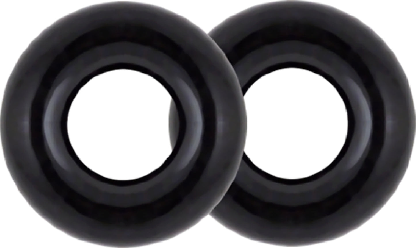 Stay Hard Donut Rings Oversized (Black)  - Club X