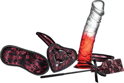 Lusty Heart Deluxe Cow Girl Kit (Red)  - Club X