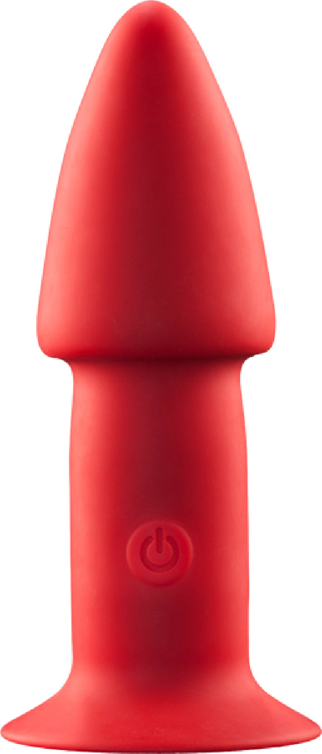 5" One Touch Silicone Rechargeable Butt Plug  - Club X
