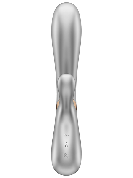 Satisfyer Hot Lover Silver/Champagne Incl. Bluetooth And App Rabbit Vibrator  - Club X