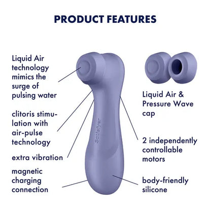Satisfyer Pro 2 Generation 3 Vibrator - Wine Red  - Club X
