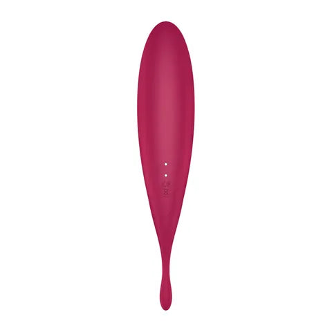 Satisfyer Twirling Pro+ App Control  Vibrator - Dark Red  - Club X