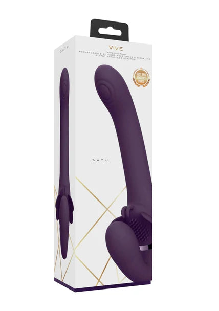 Satu Clitoral Stimulation Vibrator W/ Three 10-Function New Generation F1 Motors  - Club X
