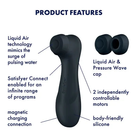 Satisfyer Pro 2 Generation 3 with App Control Powerful Vibrator - Wine Red  - Club X